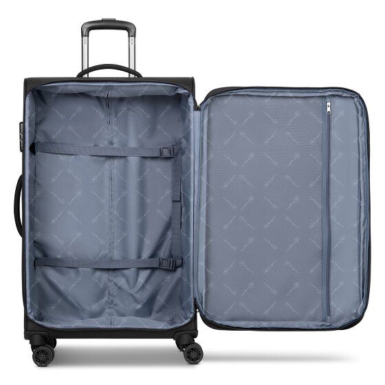 bugatti Valencia Soft 4 wielen Trolley L 75 cm met uitbreidingsplooi