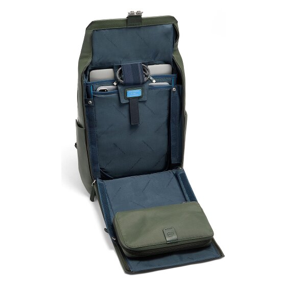 Piquadro Tebe Dagrugzak RFID-bescherming Leder 44 cm Laptopvak