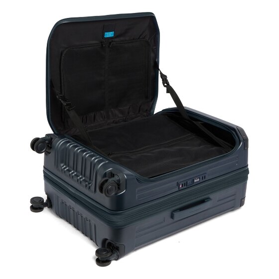Piquadro PQ-Light 4 wielen Trolley M 69 cm met uitbreidingsplooi