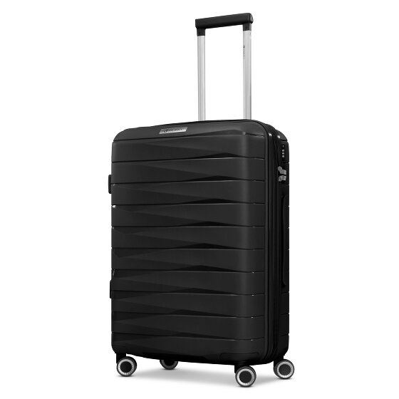Franky London 4 wielen Trolley M 65 cm met uitbreidingsplooi