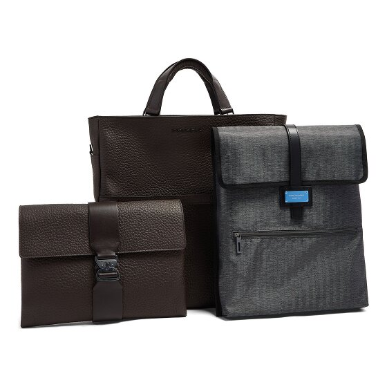 Piquadro Materia Dagrugzak Leder 45 cm Laptopvak