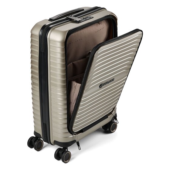 Stratic Bright + 4 wielen Cabinewagen 55 cm Laptopvak