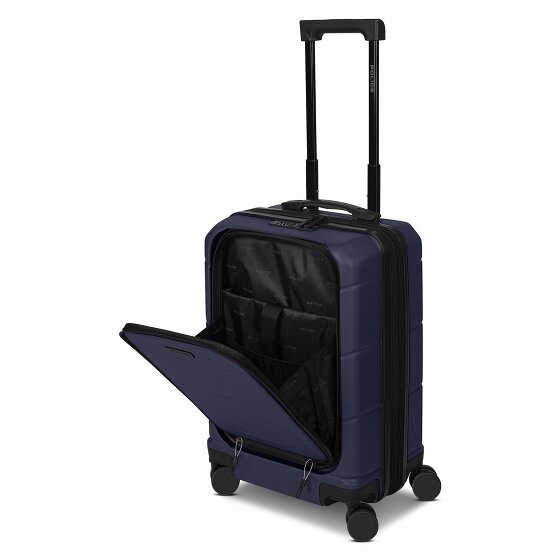 Police London 4 wielen Cabinewagen 55 cm Laptopvak met uitbreidingsplooi