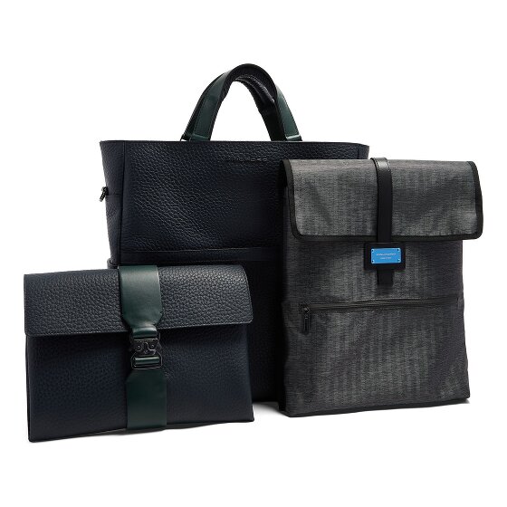 Piquadro Materia Dagrugzak Leder 45 cm Laptopvak