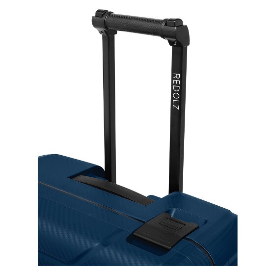 Redolz Essentials 15 Kofferset van 4 koffers met 4 wielen, maten S en L, met driepuntssluiting