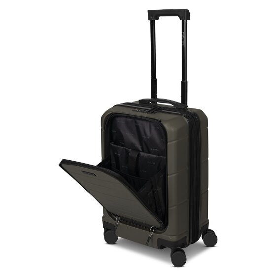 Police London 4 wielen Cabinewagen 55 cm Laptopvak met uitbreidingsplooi