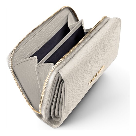 Lazarotti Bologna leer portemonnee met rits rondom, 12 cm