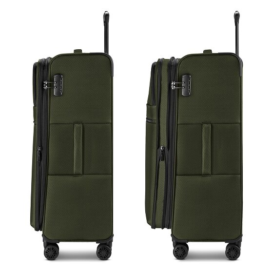 bugatti Valencia Soft 4 wielen Trolley L 75 cm met uitbreidingsplooi