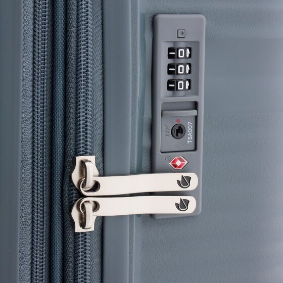 Gladiator 0800 4 wielen Trolley 76 cm met uitbreidingsplooi