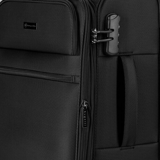 bugatti Valencia Soft 4 wielen Kofferset 3-delig met uitbreidingsplooi