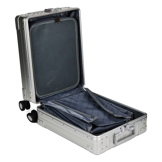 Aleon Business-cabinewagen met 4 wielen, Aluminium, 50 cm, laptopvak