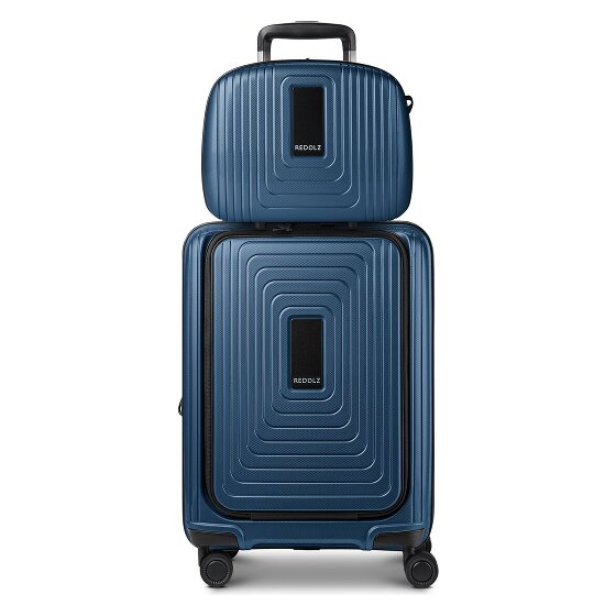 Redolz Essentials 14 kofferset 2 stuks cabine trolley met stretch vouw + beautycase