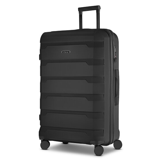 d&n South Dakota 4 wielen Trolley L 76 cm met uitbreidingsplooi