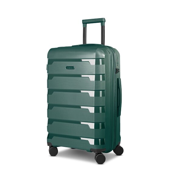d&n South Dakota 4 wielen Trolley M 66 cm met uitbreidingsplooi