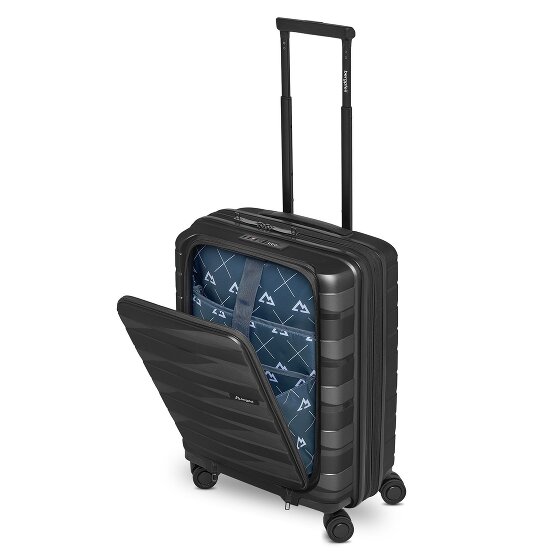 Bergpfeil Travel 4 wielen Cabinewagen 55 cm Laptop compartiment met uitbreidingsplooi