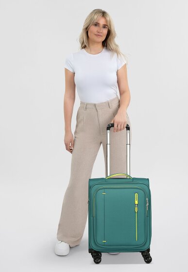 American Tourister Cloudrider 4 wielen Cabinewagen S 55 cm met uitbreidingsplooi