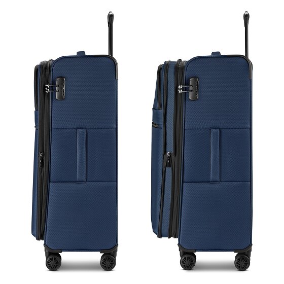 bugatti Valencia Soft 4 wielen Trolley L 75 cm met uitbreidingsplooi