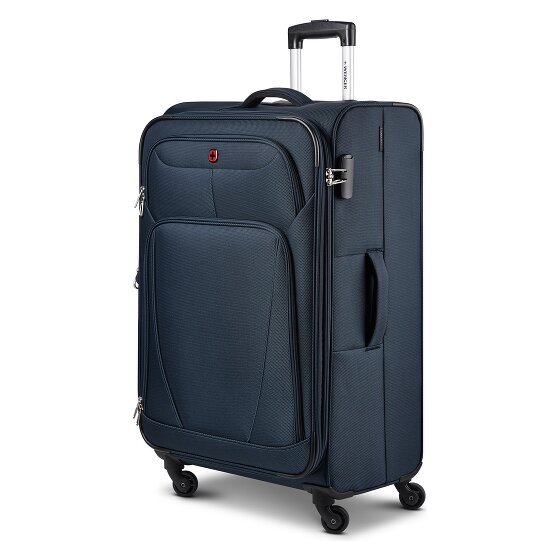 Wenger Beaumont 4 wielen Trolley L 78 cm met uitbreidingsplooi