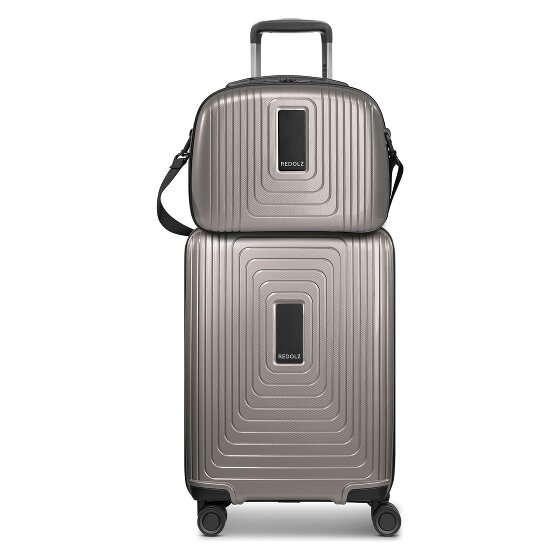 Redolz Essentials 14 kofferset 2 stuks cabine trolley met stretch vouw & beautycase