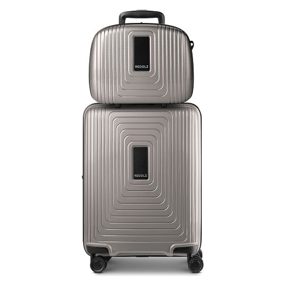 Redolz Essentials 14 kofferset 2 stuks cabine trolley met stretch vouw & beautycase