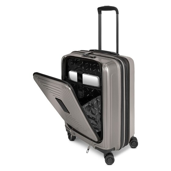 Redolz Essentials14 4-wiel kofferset Beautycase 4st met uitklapbaar laptopvak