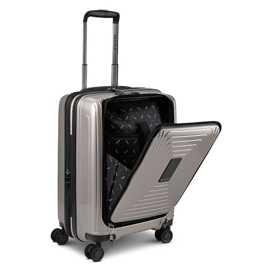 Redolz Essentials14 4-wiel kofferset Beautycase 4st met uitklapbaar laptopvak