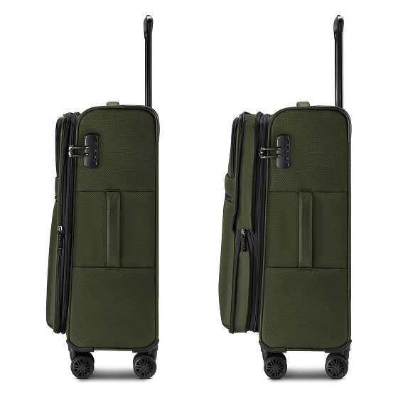 bugatti Valencia Soft 4 wielen Trolley M 65 cm met uitbreidingsplooi
