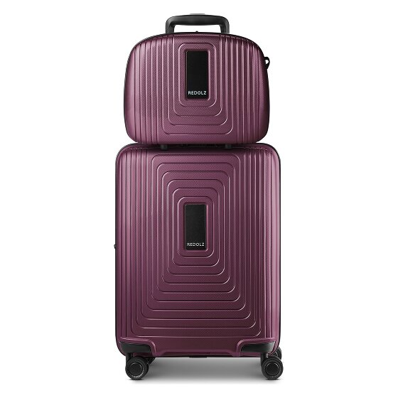 Redolz Essentials 14 kofferset 2 stuks cabine trolley met stretch vouw & beautycase