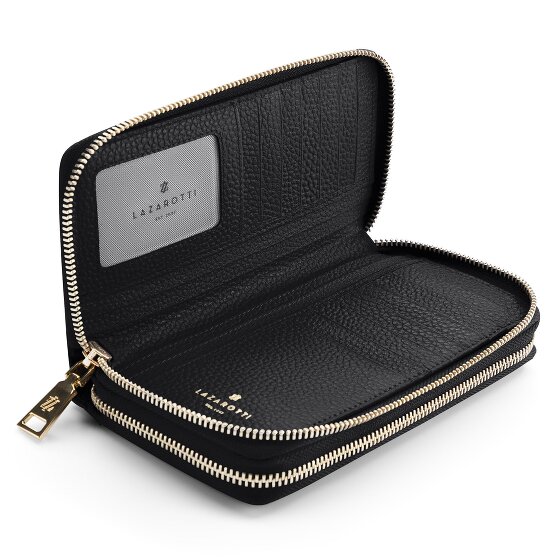 Lazarotti Bologna Leer XL Dubbele Zip-Around Portemonnee RFID Leer 20 cm