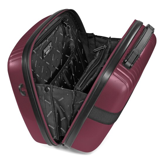 Redolz Essentials14 4-wiel kofferset Beautycase 4st met uitklapbaar laptopvak