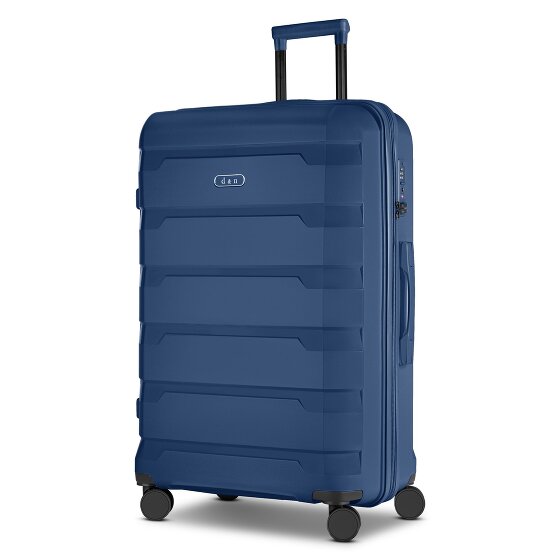 d&n South Dakota 4 wielen Trolley L 76 cm met uitbreidingsplooi