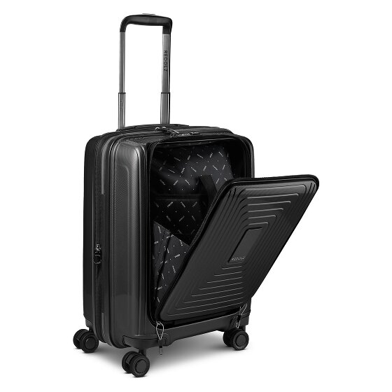 Redolz Essentials14 4-wiel kofferset Beautycase 4st met uitklapbaar laptopvak