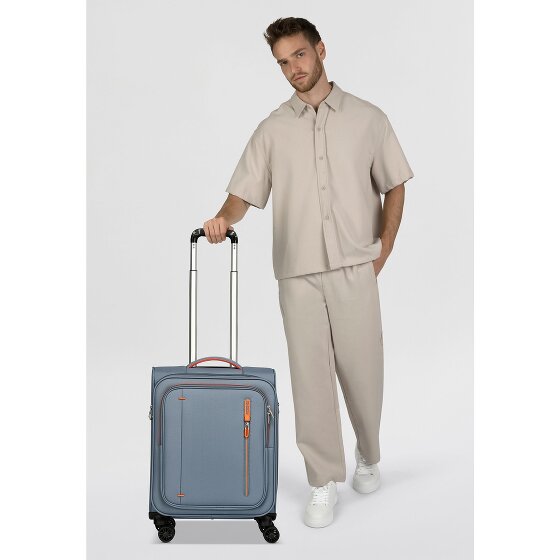 American Tourister Cloudrider 4 wielen Cabinewagen S 55 cm met uitbreidingsplooi