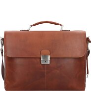Esquire Dallas Koffer Leer 40 cm Laptop compartiment Productbeeld