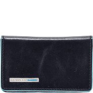 Piquadro Blauw vierkant etui voor visitekaartjes leer 10 cm Productbeeld