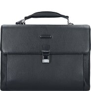 Piquadro Mode Aktetas Leer 41 cm Laptopcompartiment Productbeeld