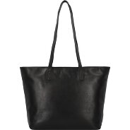 Greenburry Pure Black Shopper Tas Leer 35 cm Laptop compartiment Productbeeld