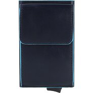 Piquadro Blauw Vierkant Creditcardetui Leer 6 cm Productbeeld