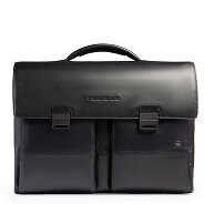 Piquadro Philip Aktetas Messenger Leer 42 cm Laptop compartiment Productbeeld