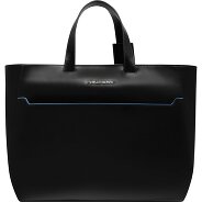 Piquadro Blue Square Shopper Tas Leer 40 cm Productbeeld