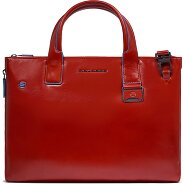 Piquadro Blue Square Shopper Tas Leer 38 cm Laptop compartiment met uitbreidingsplooi Productbeeld