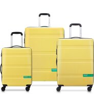 Delsey Paris x United Colors of Benetton Now Hardside 4-wiel kofferset 3-delig met stretch vouw Productbeeld