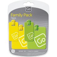 Go Travel Adresetiket set 4 stuks. Productbeeld