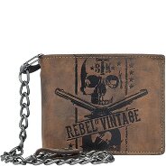Greenburry Vintage doodskop ketting portemonnee leer 12,5 cm Productbeeld