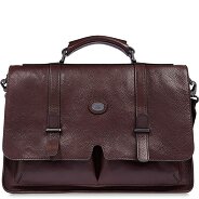 The Bridge Isaia Aktetas Messenger Leer 43 cm Laptop compartiment Productbeeld