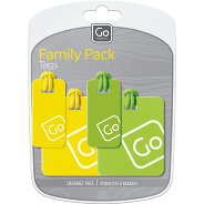 Go Travel Adresetiket set 4 stuks. Productbeeld