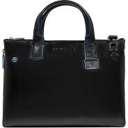 Piquadro Blue Square Shopper Tas Leer 38 cm Laptop compartiment met uitbreidingsplooi Productbeeld