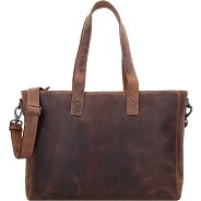 Plevier Shopper tas leer 41 cm laptop compartiment Productbeeld