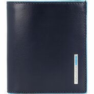Piquadro Blauwe Vierkante Leren Portemonnee 8,5 cm Productbeeld