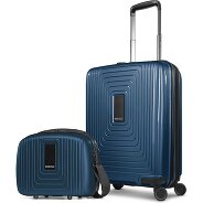 Redolz Essentials 14 kofferset 2 stuks cabine trolley met stretch vouw & beautycase Productbeeld
